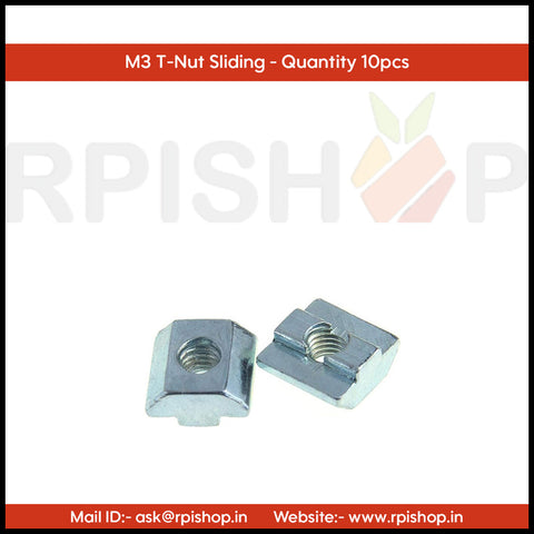 Rpi shop - T Nut Sliding, For 2020 Aluminium Slotted Profile