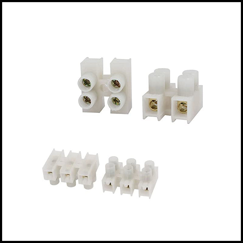 Rpi Shop - Terminal Barrier Block, Dual Row Type H Wire Connector, Insulated Electrical Wire Terminal Connector