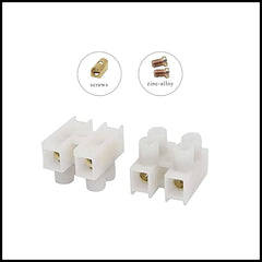 Rpi Shop - Terminal Barrier Block, Dual Row Type H Wire Connector, Insulated Electrical Wire Terminal Connector