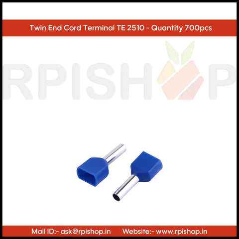 Rpi shop - Twin Wire Ferrules Copper Crimp Connectors - Twin End Cord Terminals (Twin EHI)