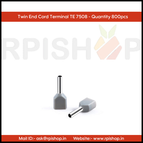 Rpi shop - Twin Wire Ferrules Copper Crimp Connectors - Twin End Cord Terminals (Twin EHI)